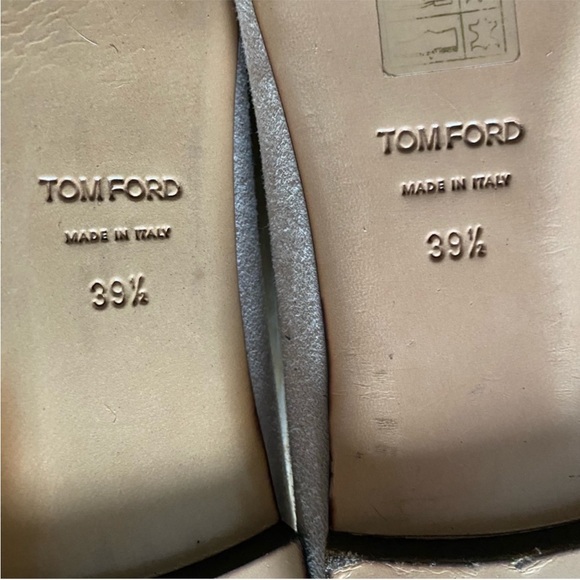 Tom Ford Bow Knot Blush Pink Suede Ballerina Flats 39.5 - Picture 10 of 10